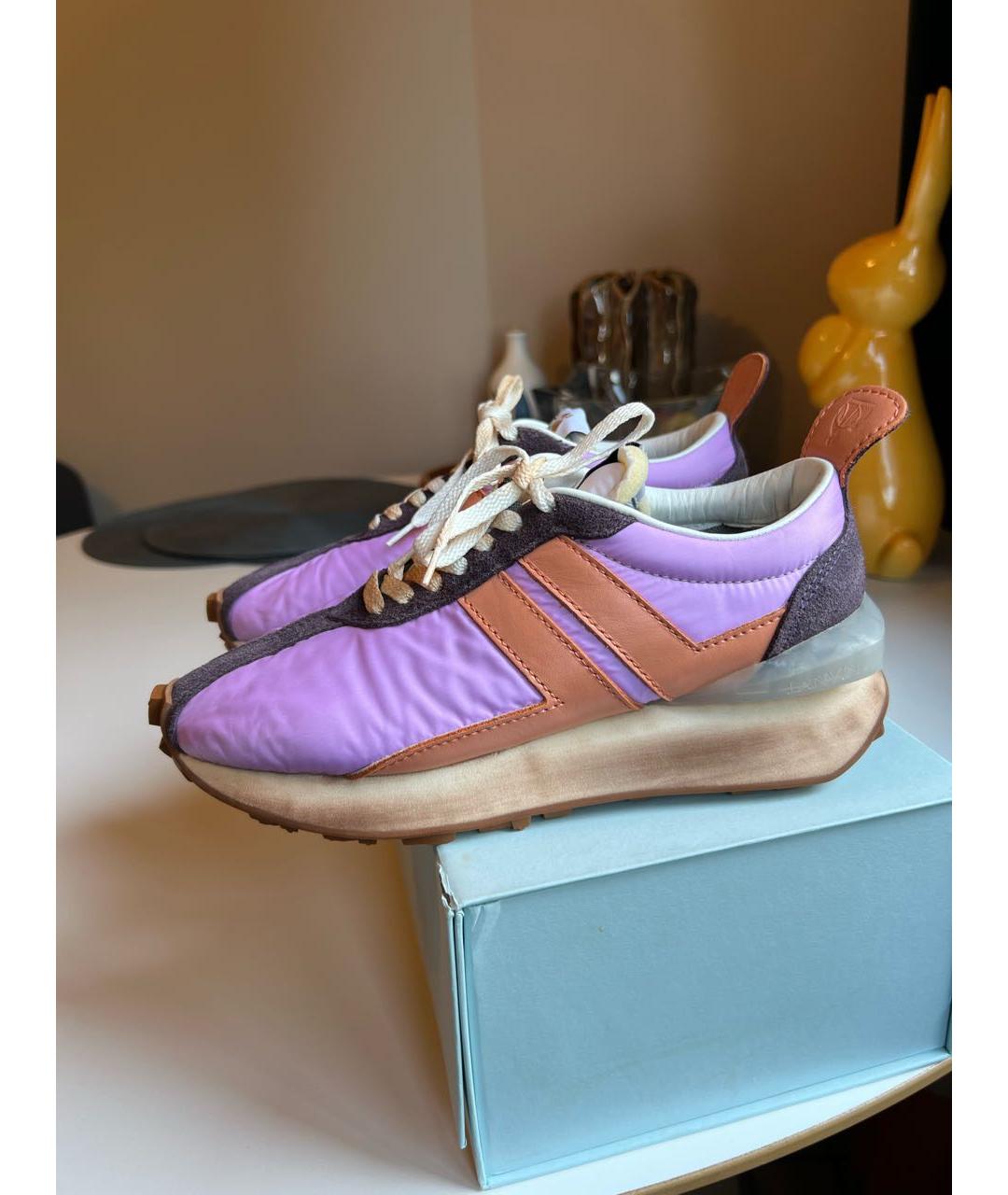 LANVIN Фиолетовые кроссовки, фото 5