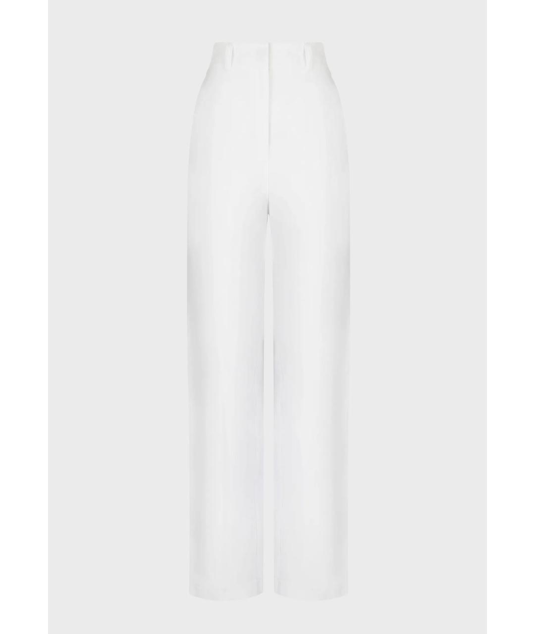 EMPORIO ARMANI Белый вискозный костюм с брюками, фото 2