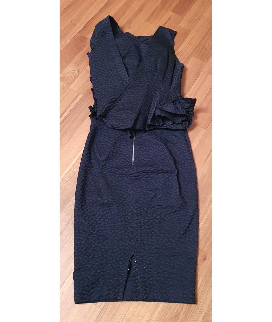 NINA RICCI VINTAGE Синий полиэстеровый костюм с юбками, фото 6