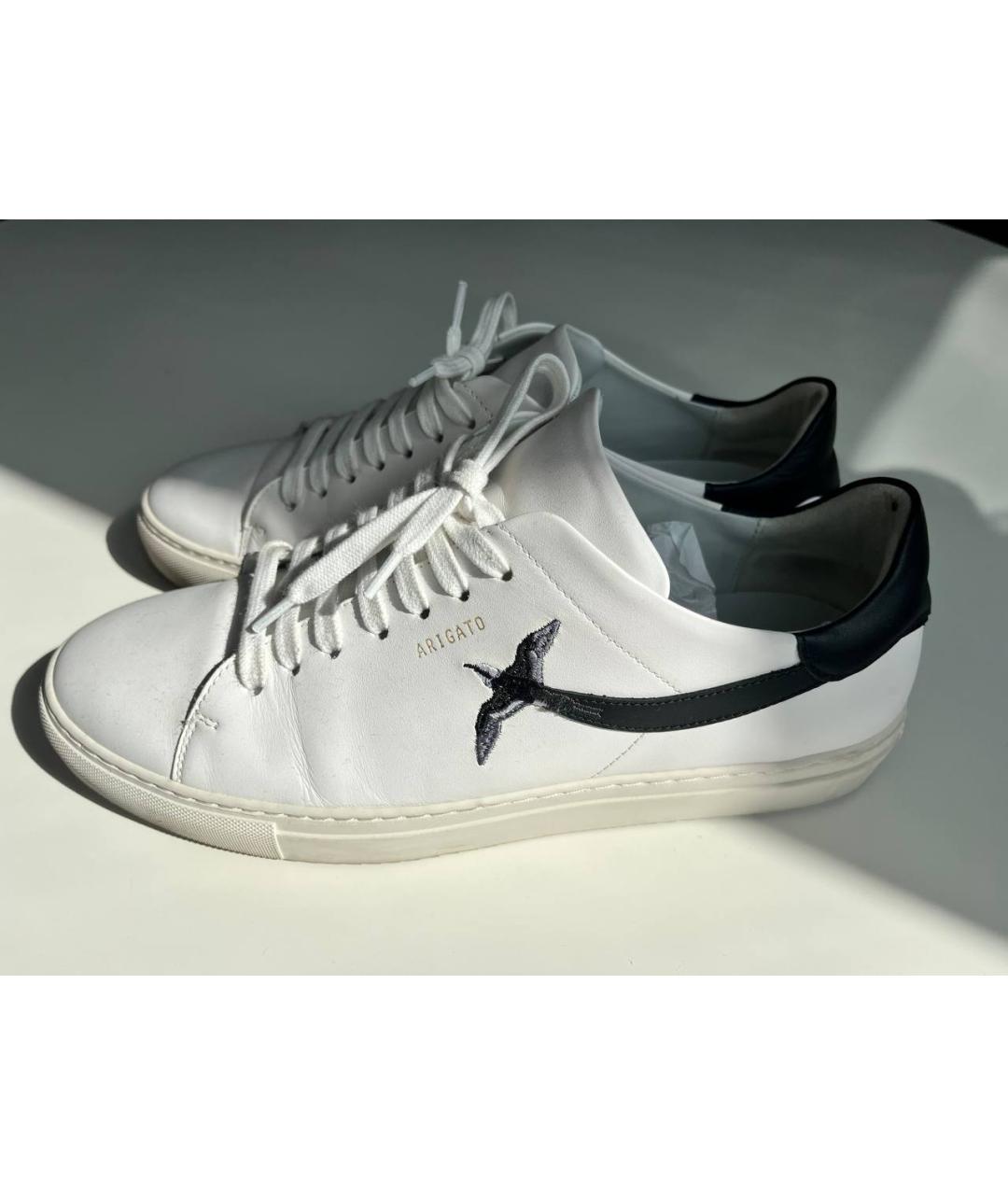 AXEL ARIGATO Белые кожаные низкие кроссовки / кеды, фото 3