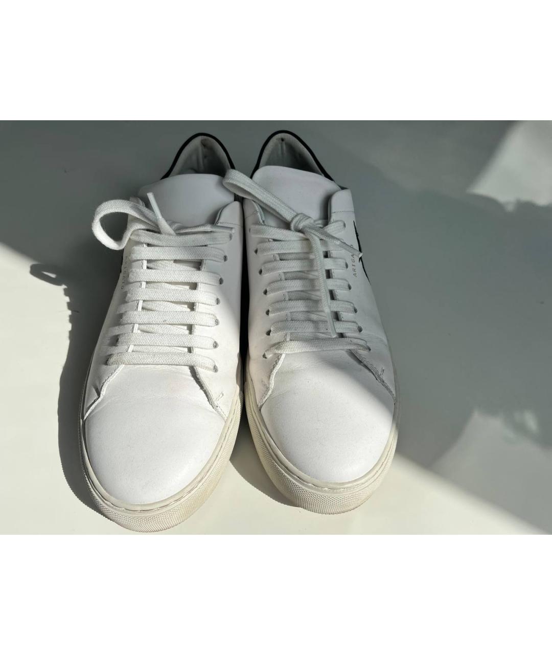 AXEL ARIGATO Белые кожаные низкие кроссовки / кеды, фото 2