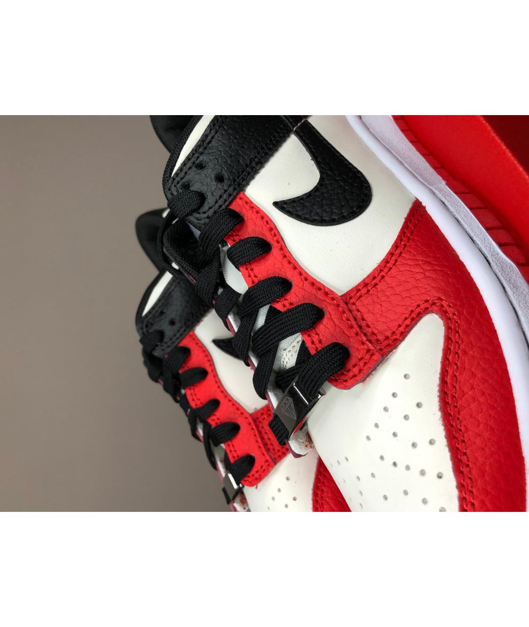 NIKE Красные кожаные кроссовки, фото 6
