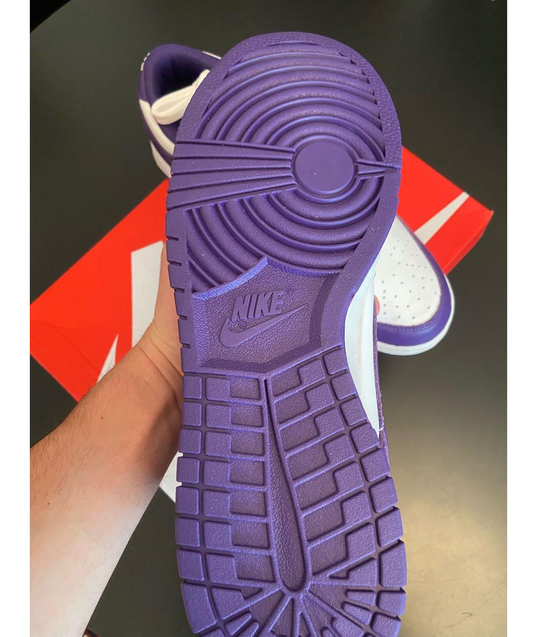 NIKE Фиолетовые низкие кроссовки / кеды, фото 5
