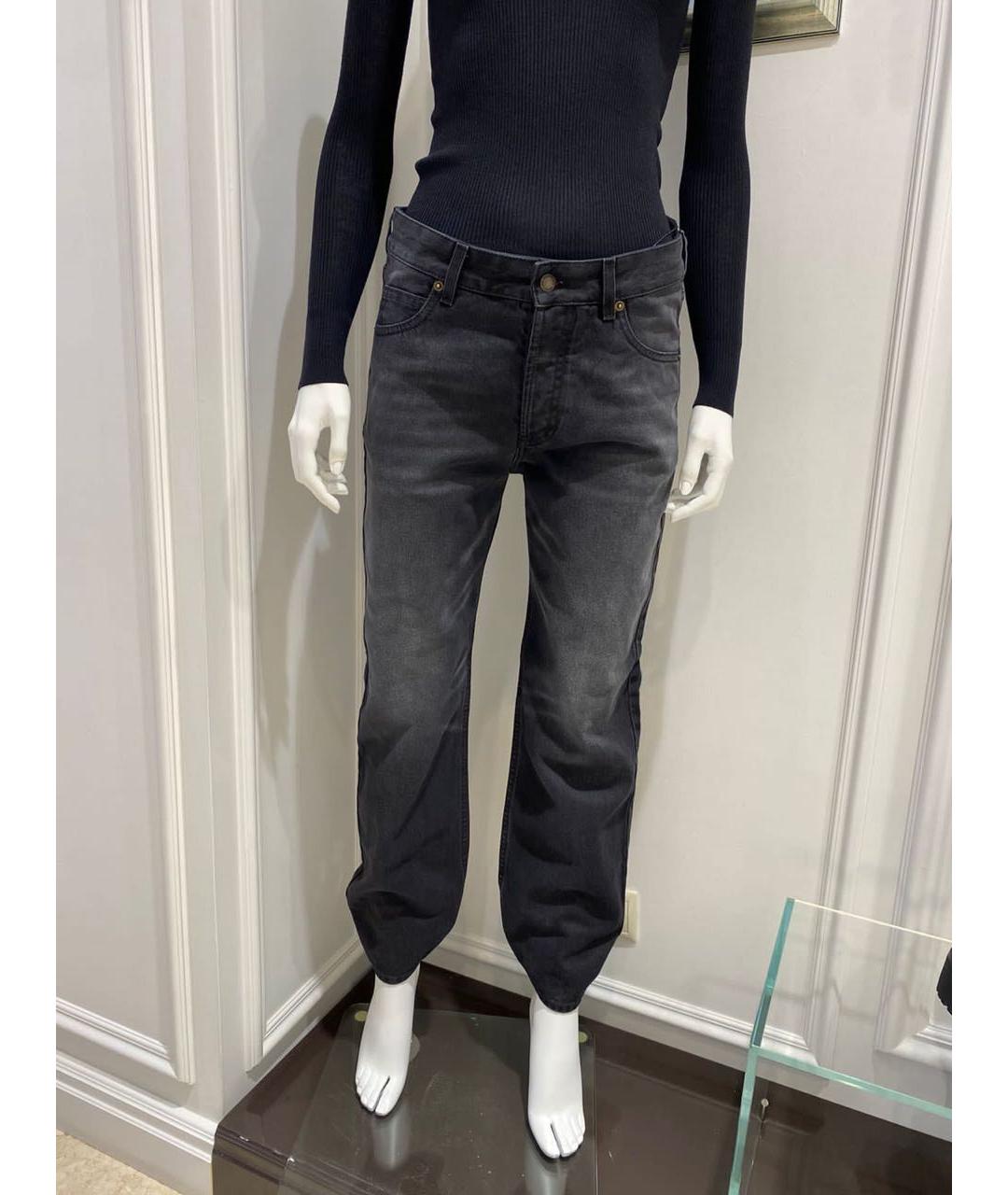 DARKPARK Черные хлопковые прямые джинсы, фото 2