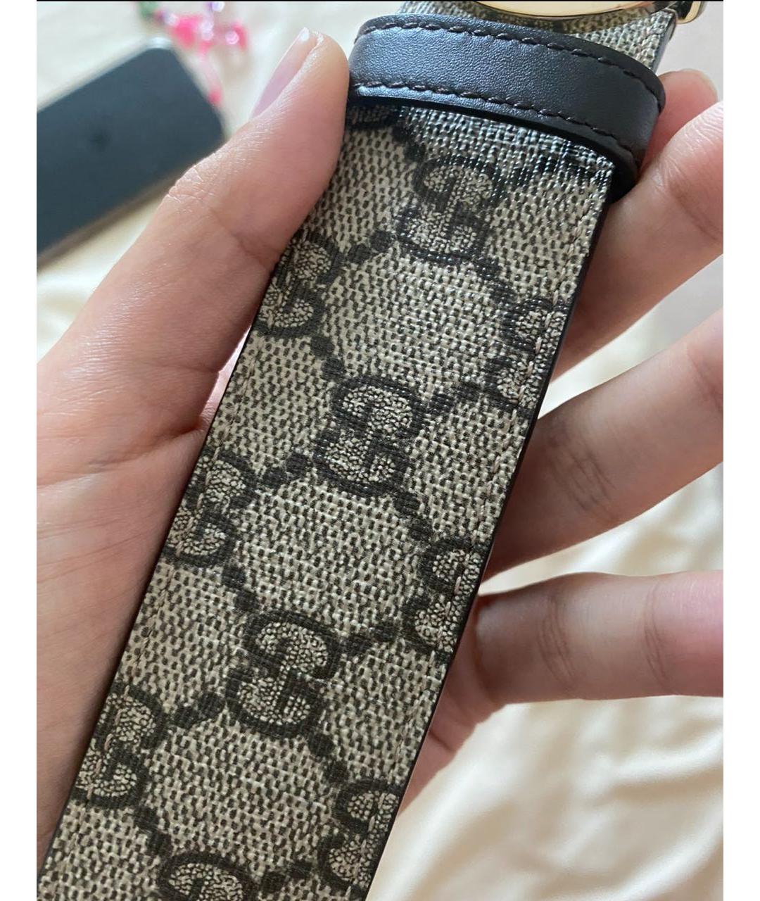 GUCCI Коричневый кожаный ремень, фото 7