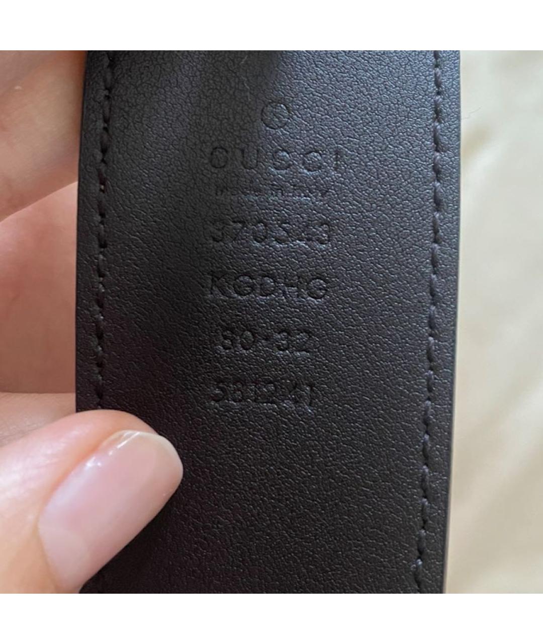 GUCCI Коричневый кожаный ремень, фото 4