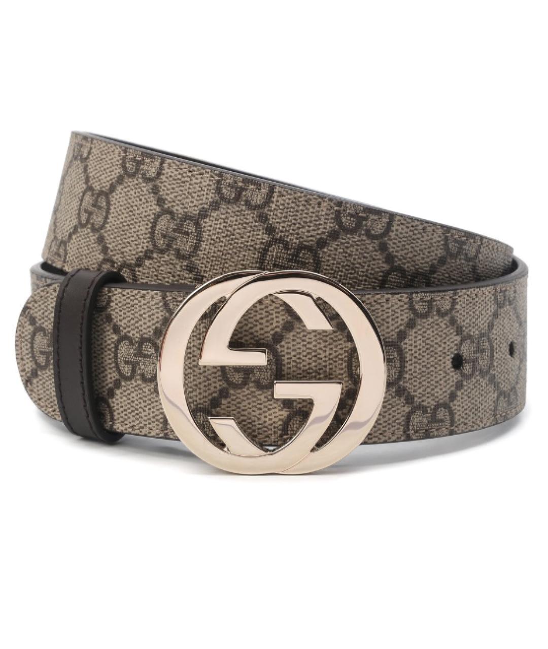 GUCCI Коричневый кожаный ремень, фото 1