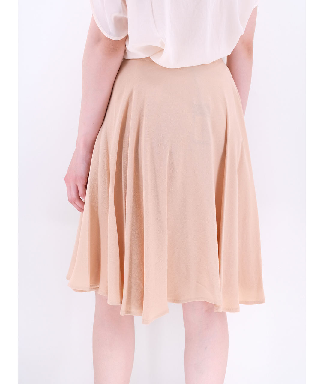 ELISABETTA FRANCHI Розовая шелковая юбка миди, фото 3