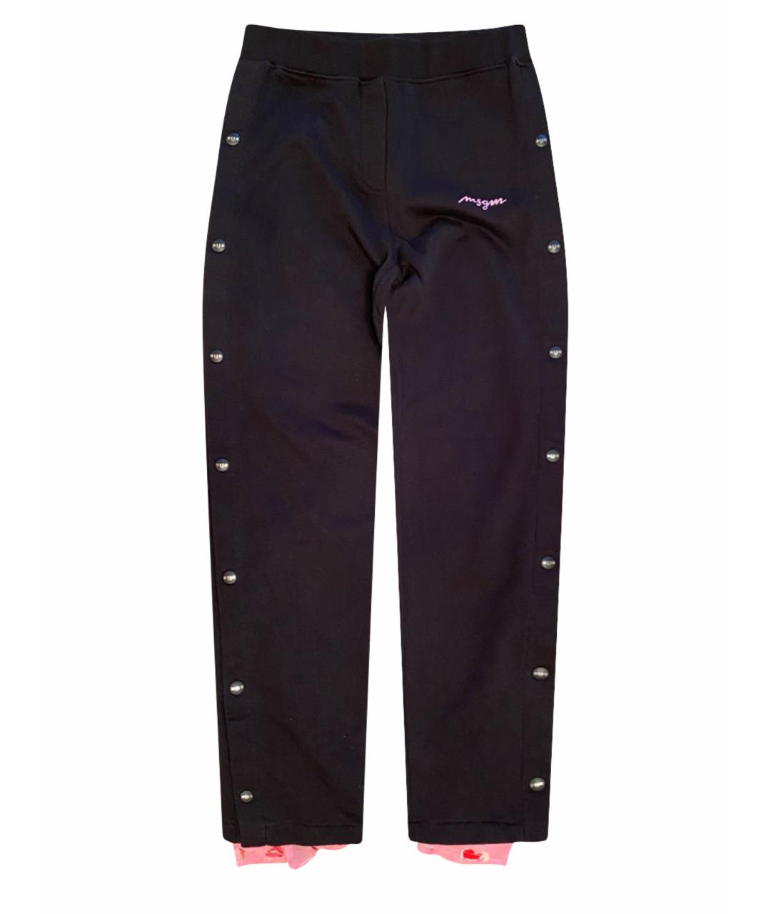 MSGM Черные хлопковые брюки и шорты, фото 1