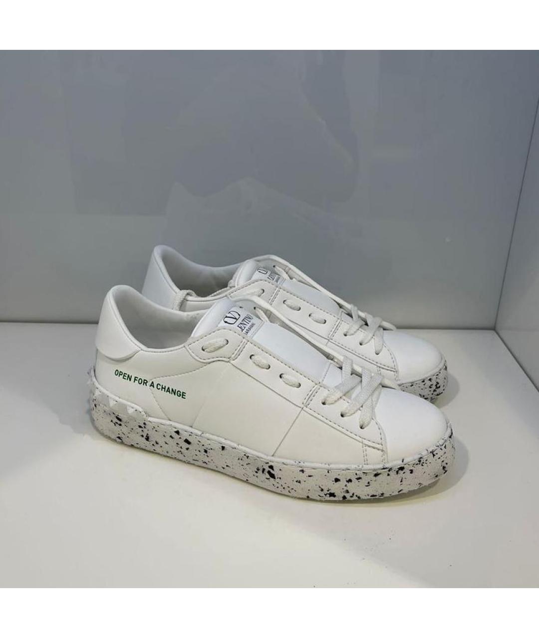 VALENTINO Белые кожаные кроссовки, фото 2