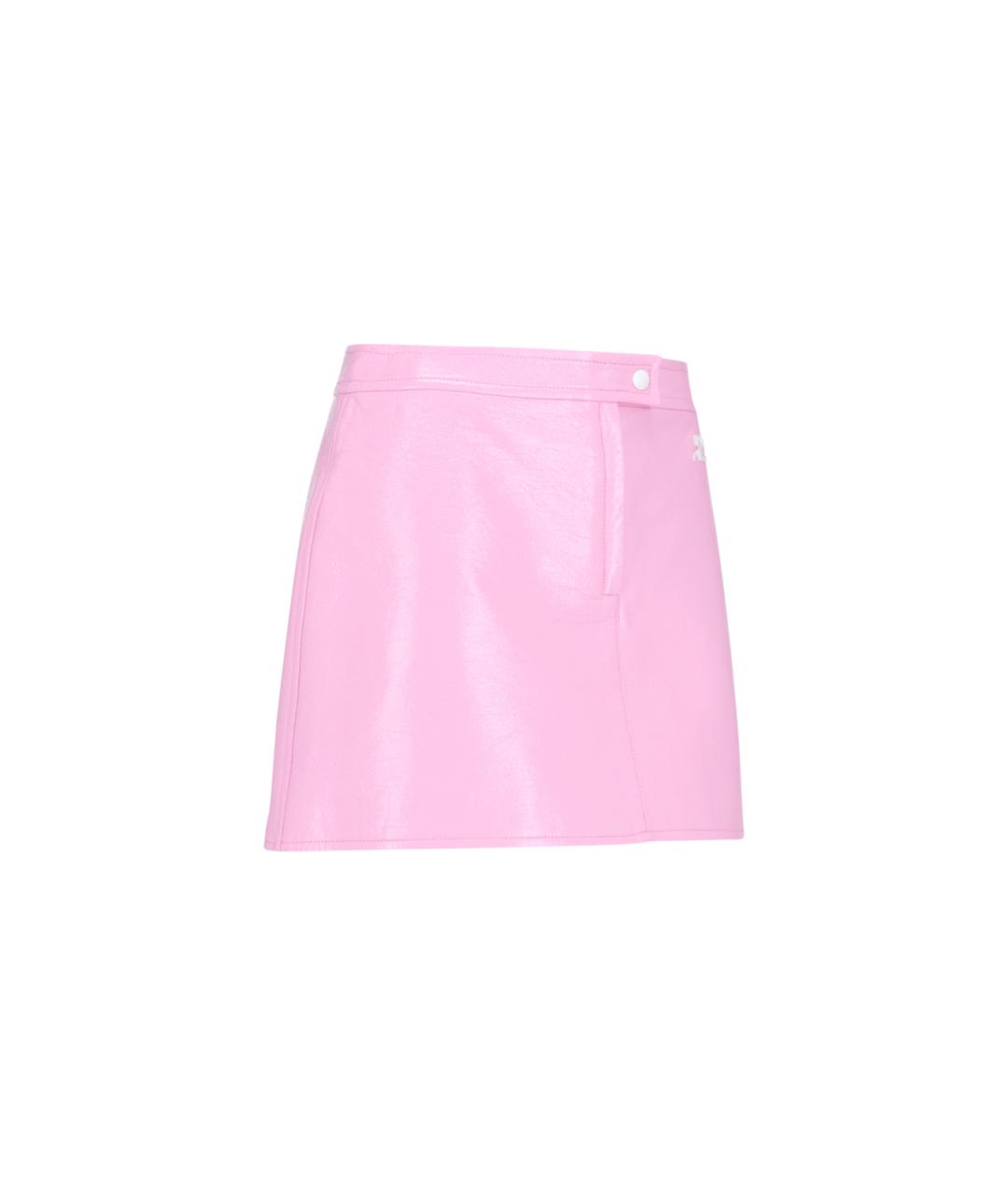 COURREGES Розовая юбка мини, фото 2
