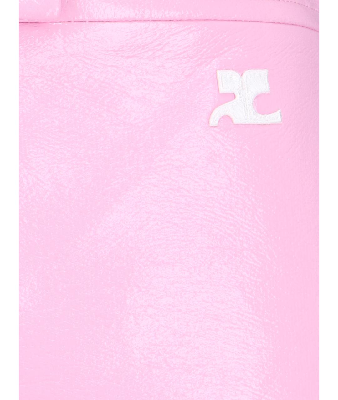 COURREGES Розовая юбка мини, фото 5