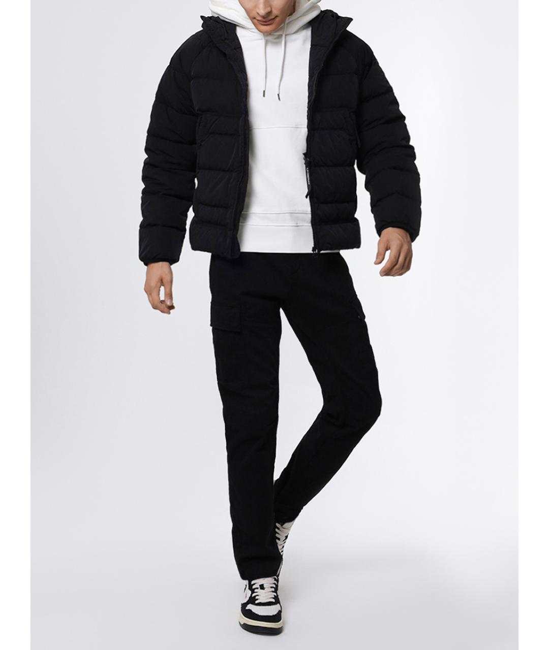 CP COMPANY Черный пуховик, фото 2
