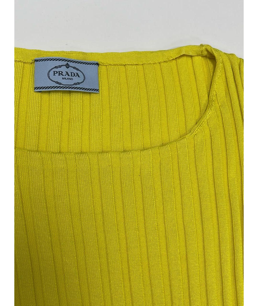 PRADA Желтый джемпер / свитер, фото 6