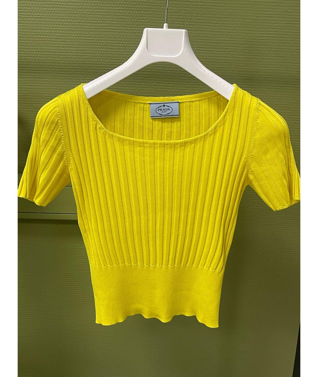 PRADA Желтый джемпер / свитер, фото 2