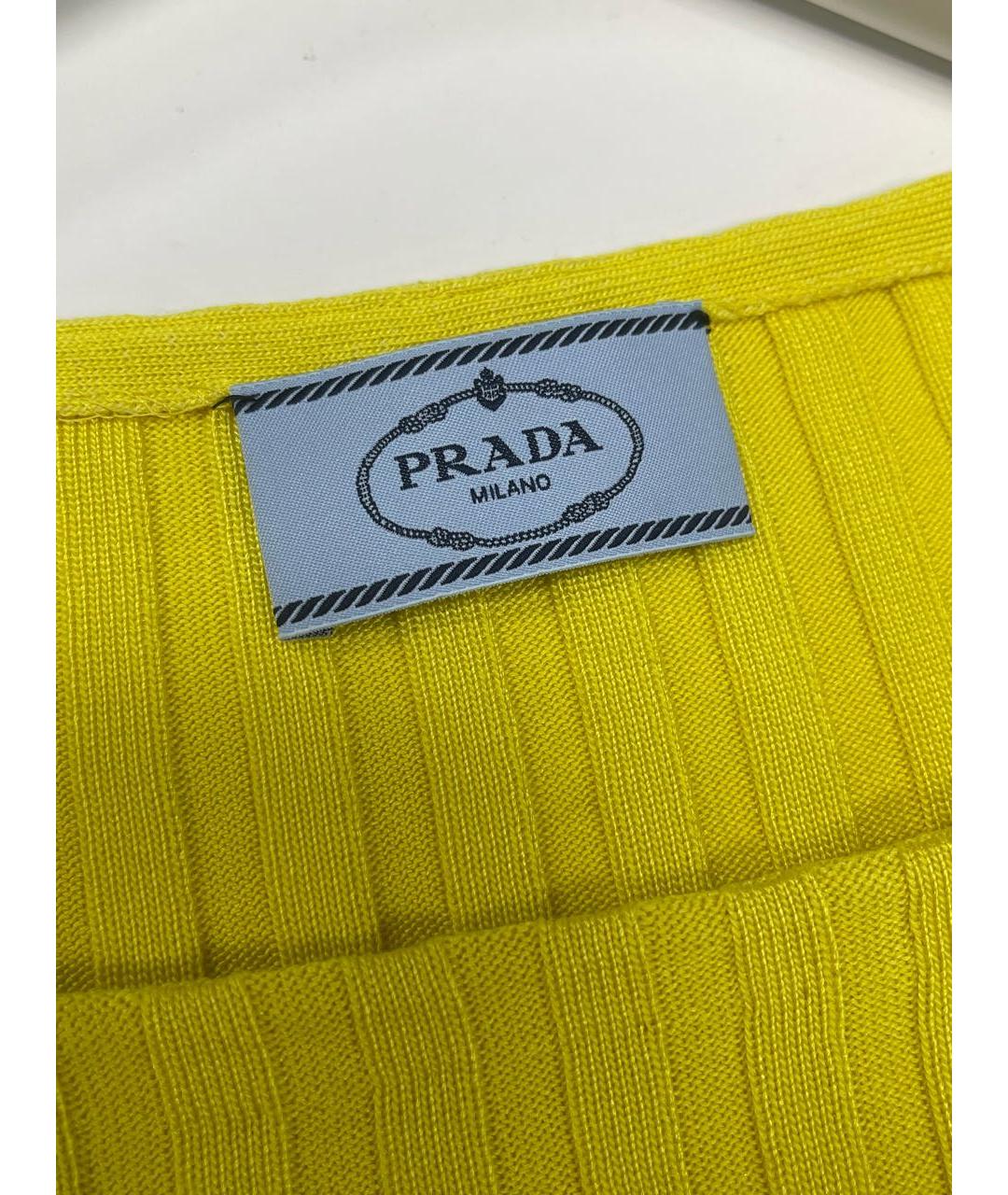 PRADA Желтый джемпер / свитер, фото 5