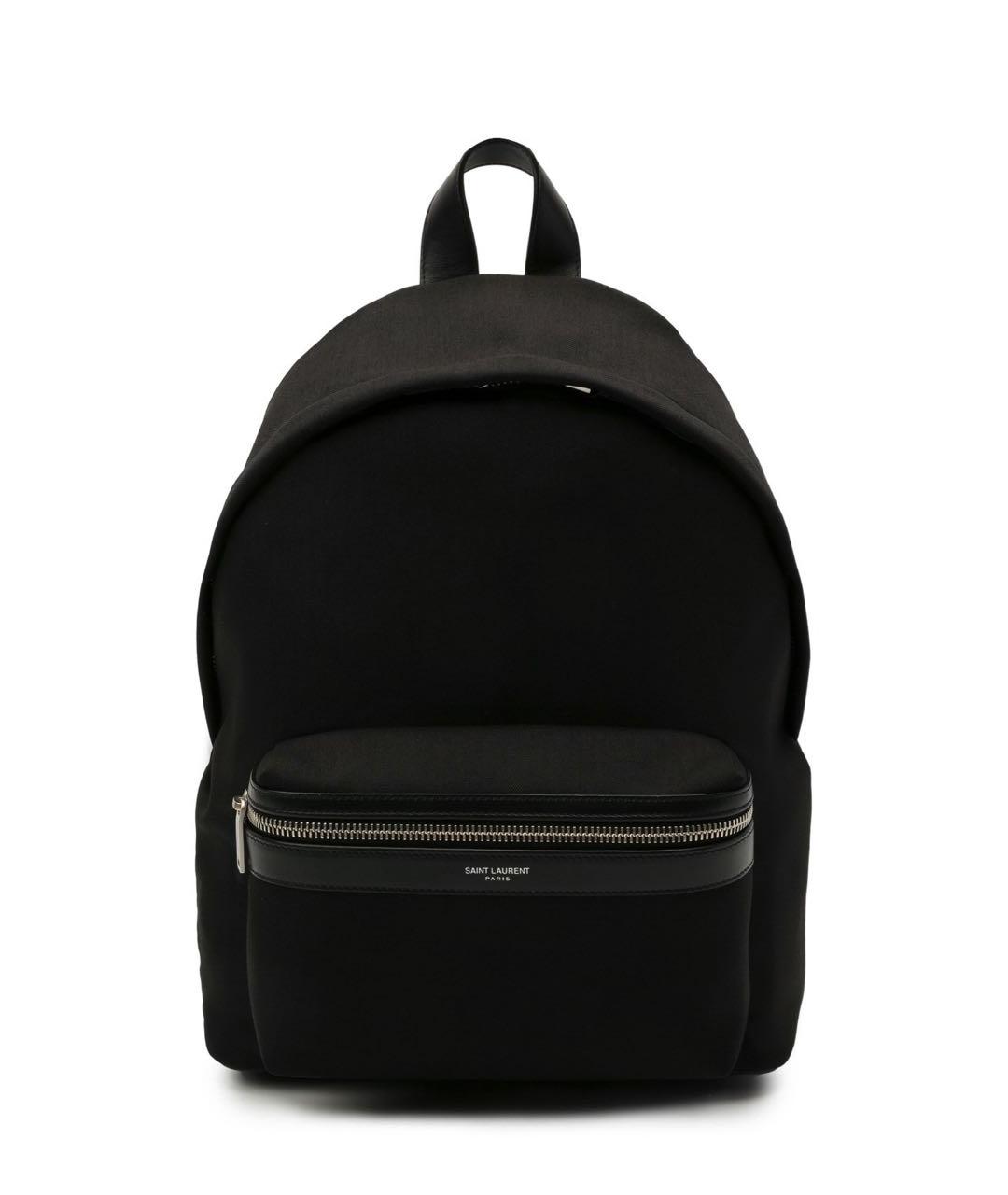 SAINT LAURENT Черный тканевый рюкзак, фото 1