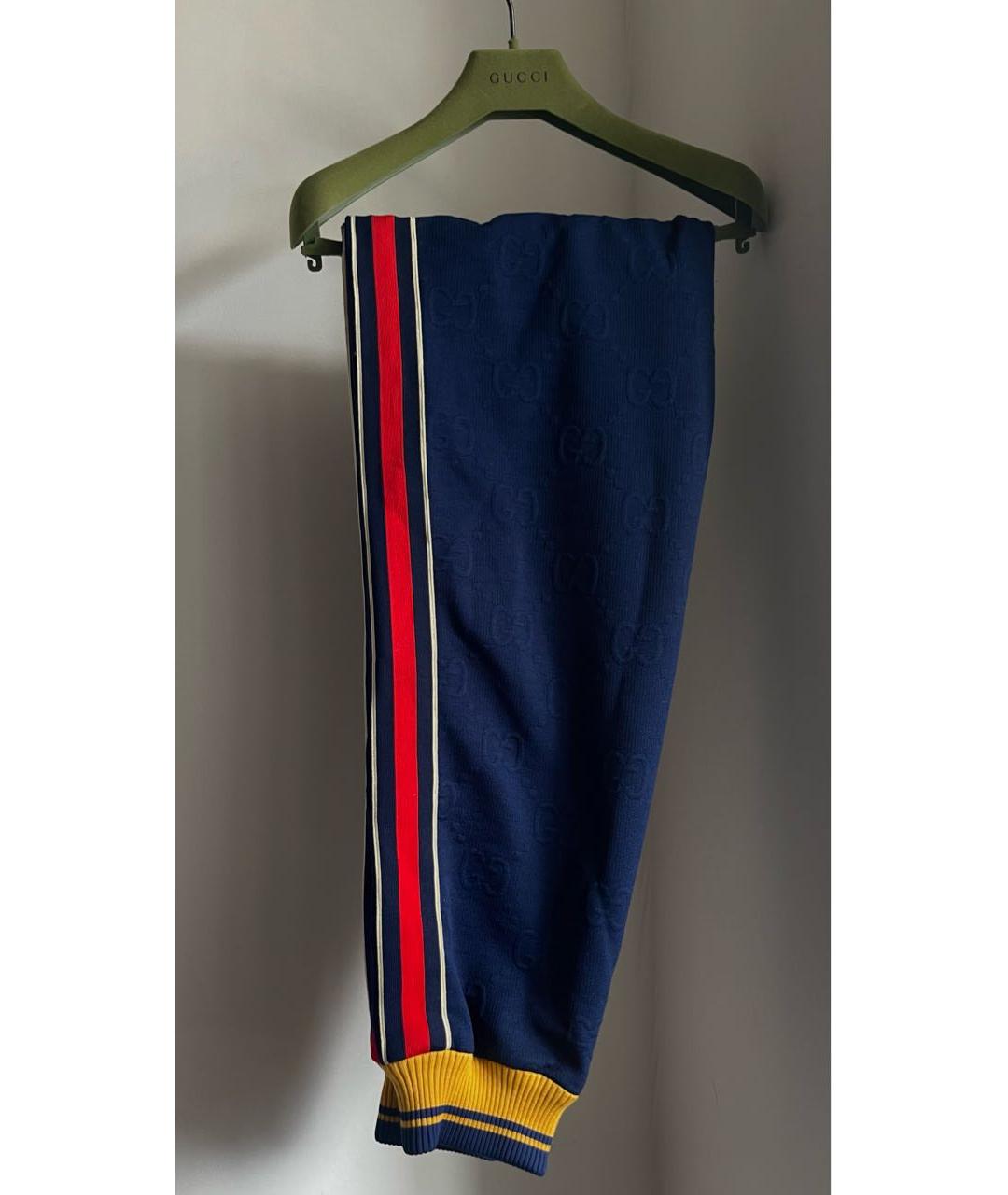 GUCCI Темно-синий полиэстеровый спортивный костюм, фото 5
