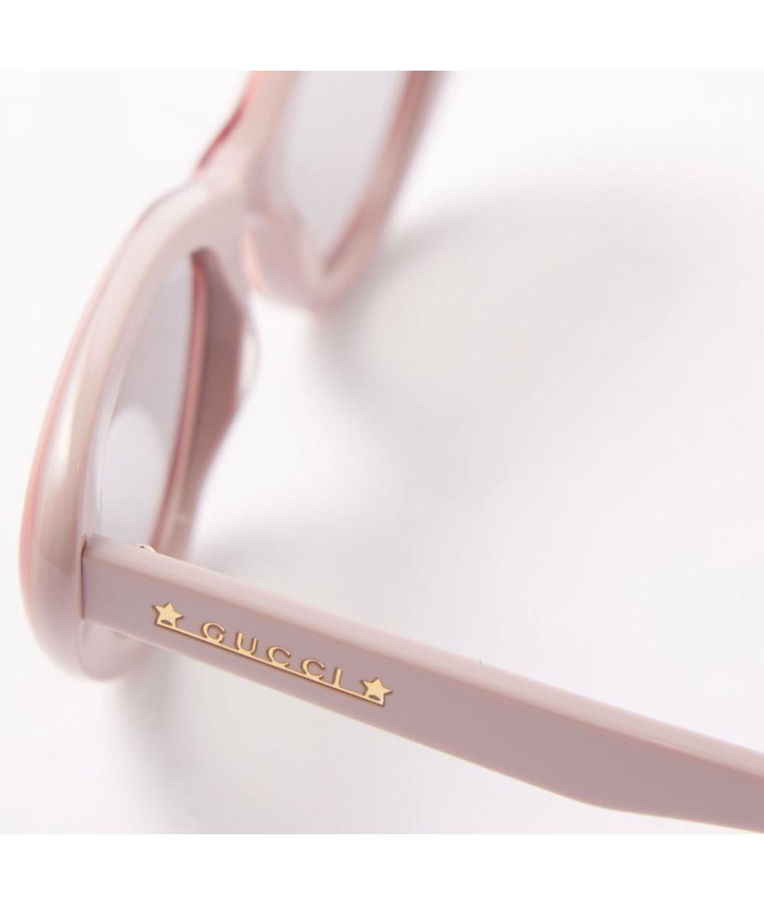 GUCCI Розовые пластиковые солнцезащитные очки, фото 3