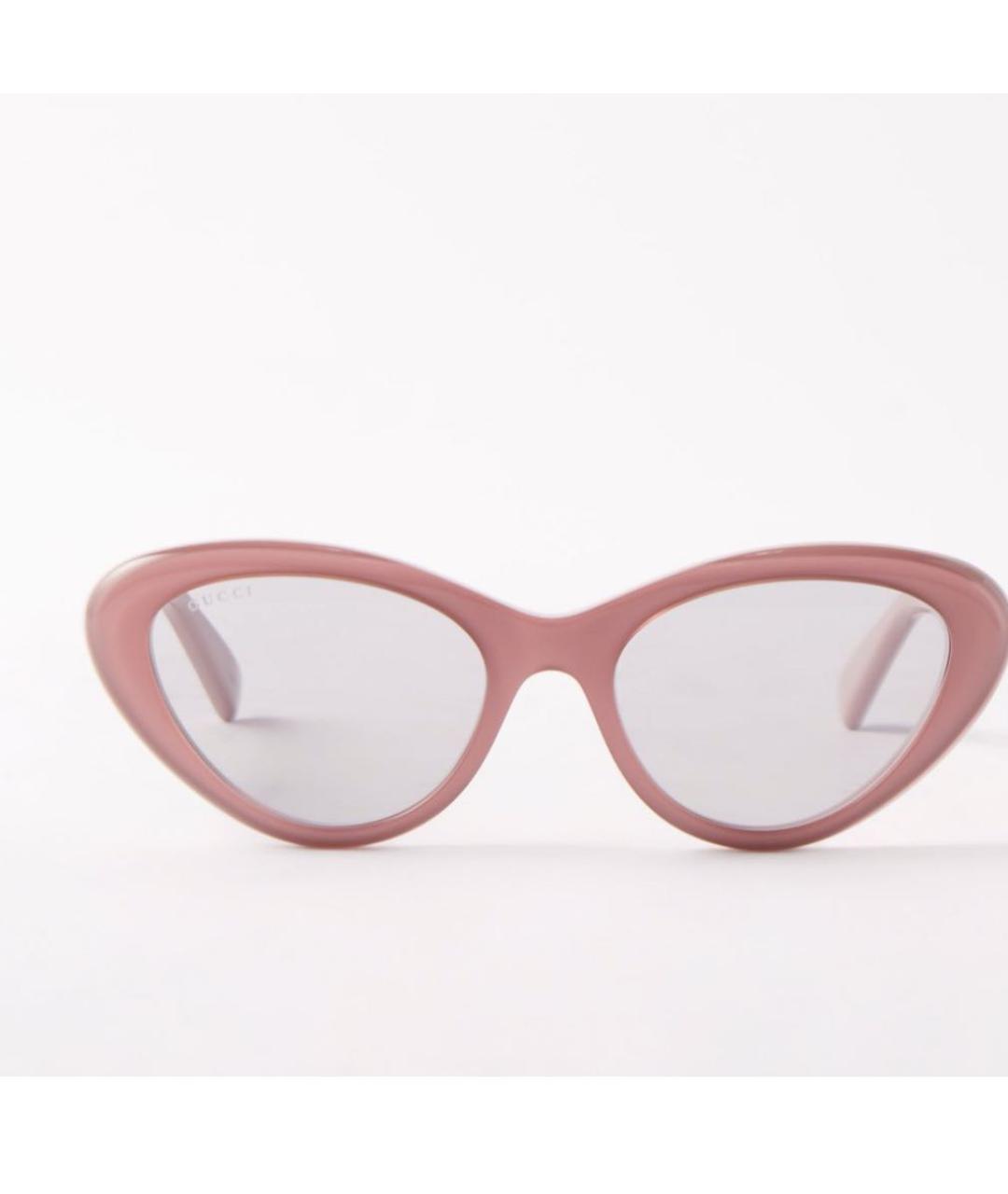 GUCCI Розовые пластиковые солнцезащитные очки, фото 7
