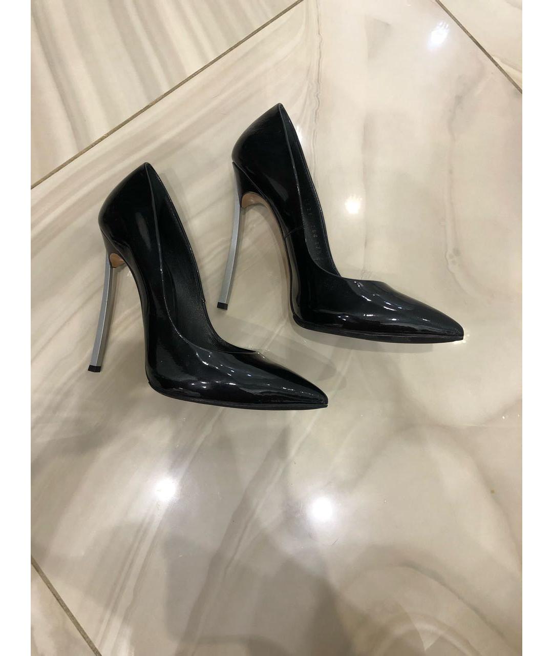 CASADEI Черные туфли из лакированной кожи, фото 8