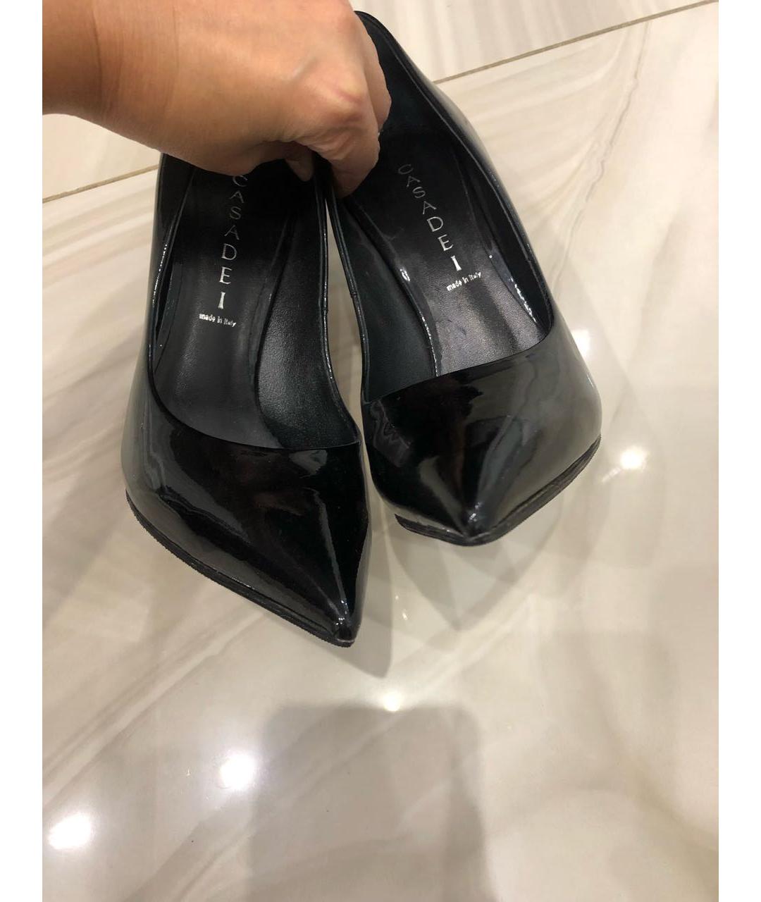 CASADEI Черные туфли из лакированной кожи, фото 2