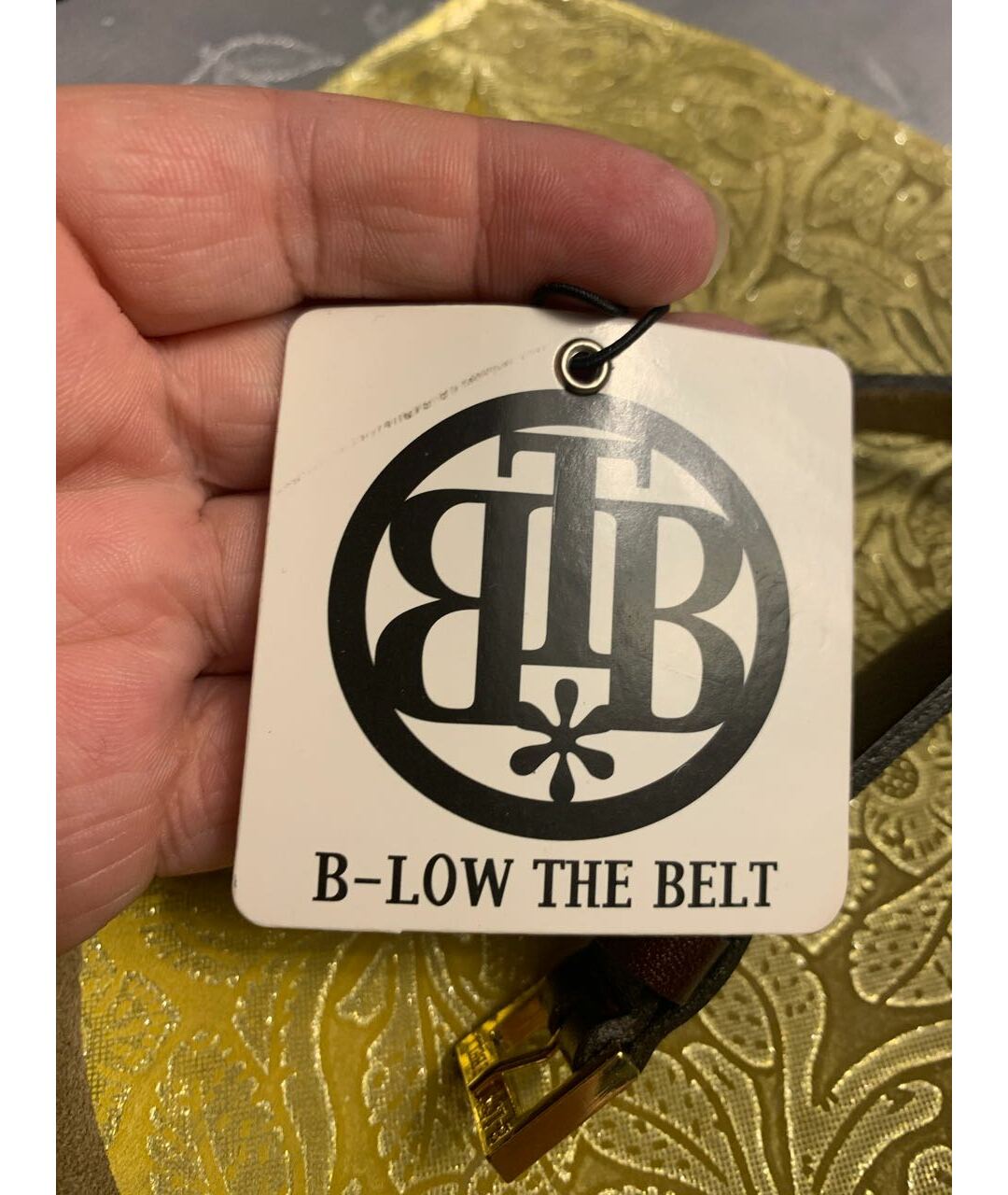 B-LOW THE BELT Бордовый кожаный ремень, фото 6