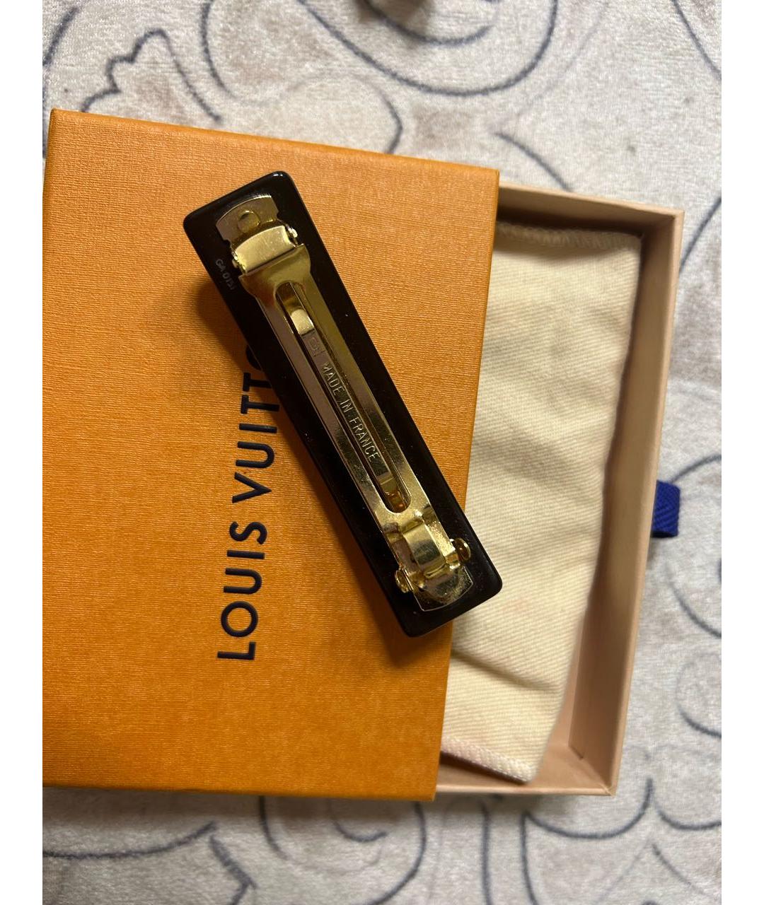 LOUIS VUITTON Черная заколка, фото 2