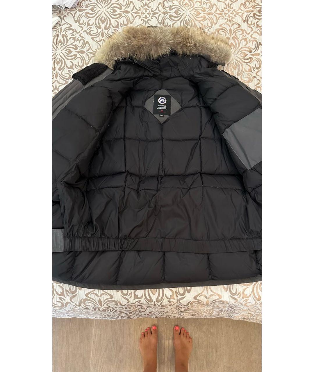 CANADA GOOSE Серая полиэстеровая парка, фото 2