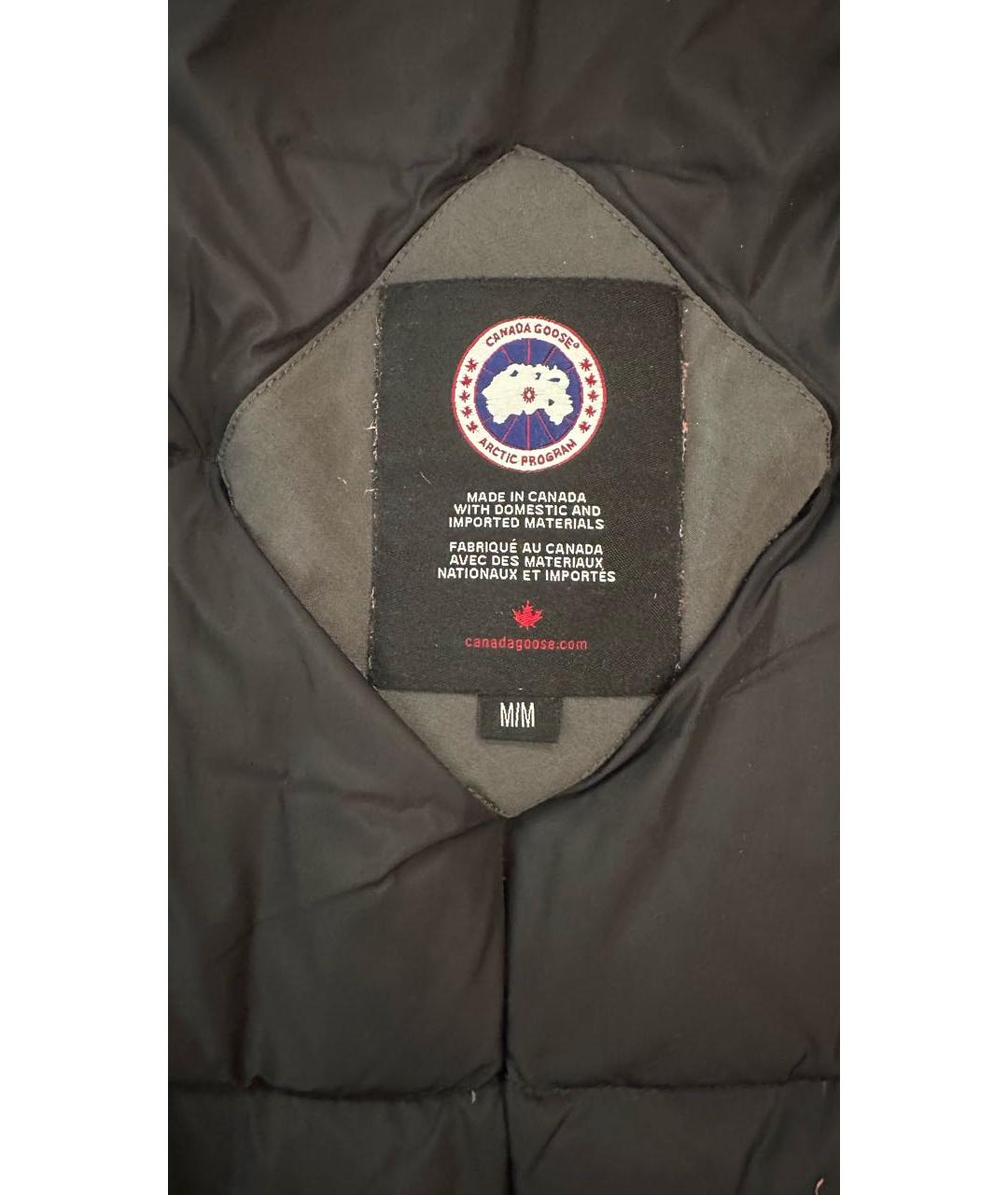 CANADA GOOSE Серая полиэстеровая парка, фото 3