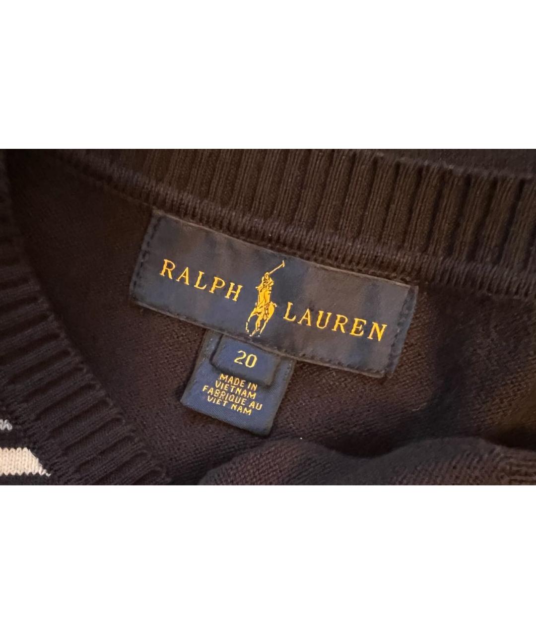 RALPH LAUREN Темно-синий джемпер / свитер, фото 3