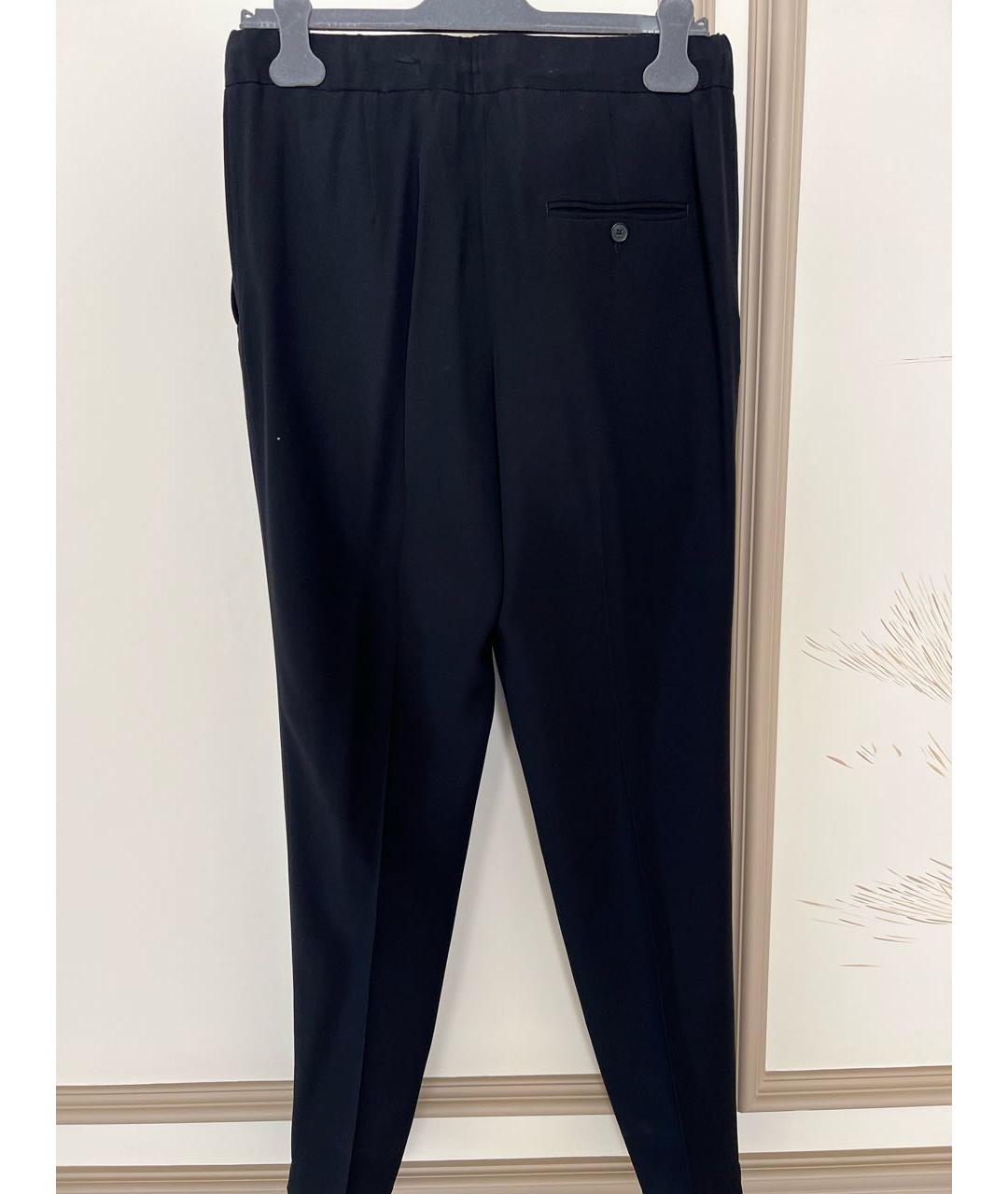 JIL SANDER Черные вискозные брюки узкие, фото 2