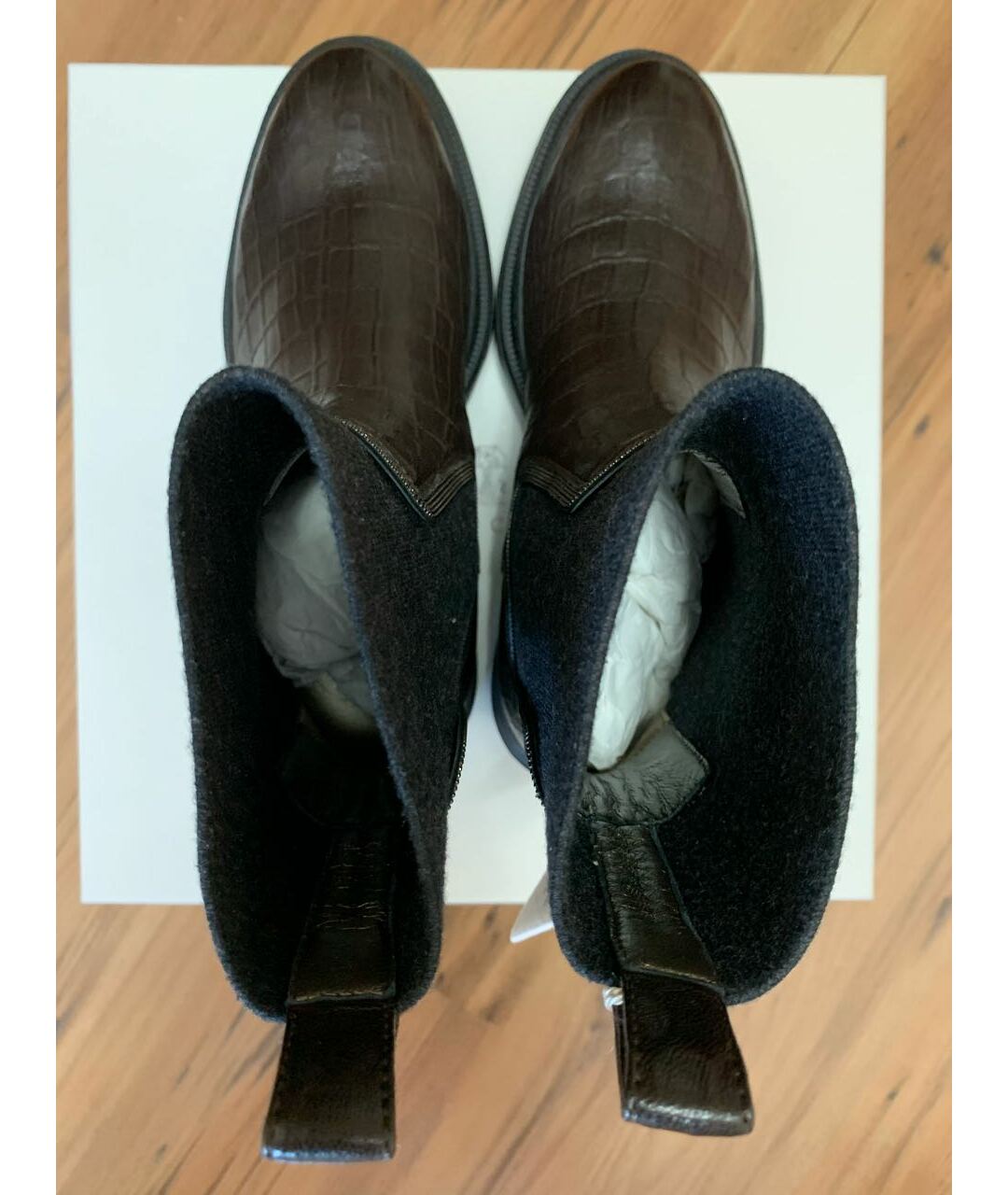 BRUNELLO CUCINELLI Коричневые кожаные ботинки, фото 3