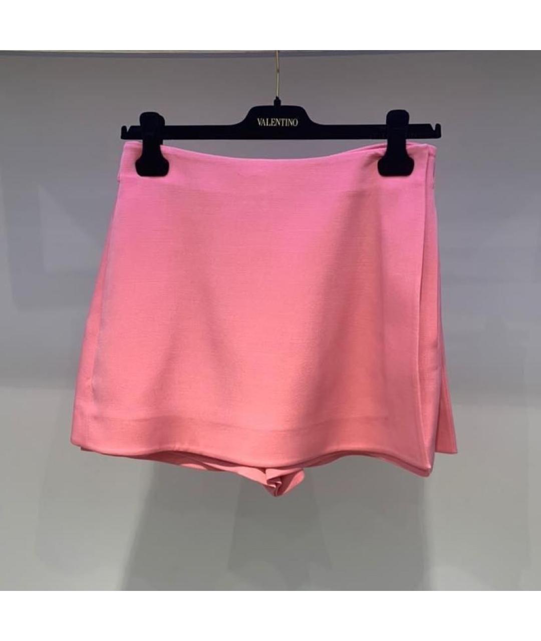 VALENTINO Розовая юбка-шорты, фото 3