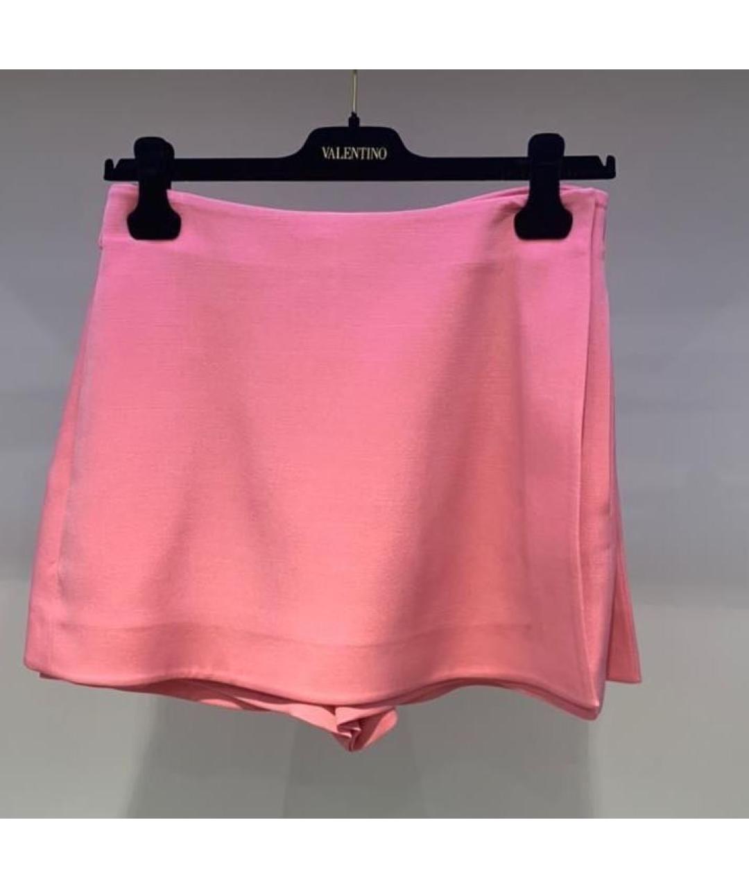 VALENTINO Розовая юбка-шорты, фото 2