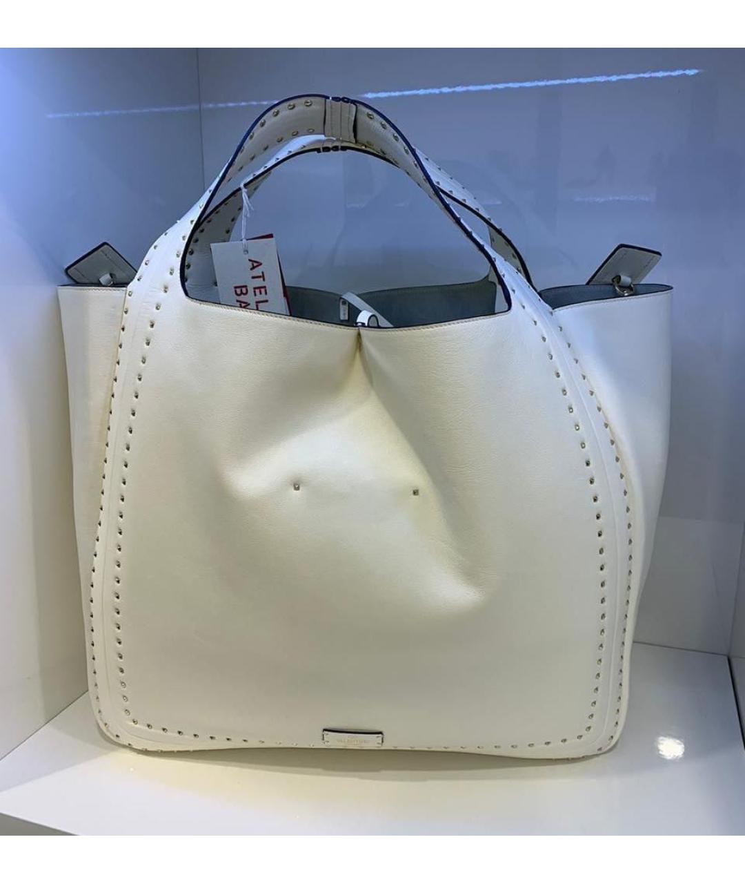 VALENTINO Белая сумка тоут, фото 2