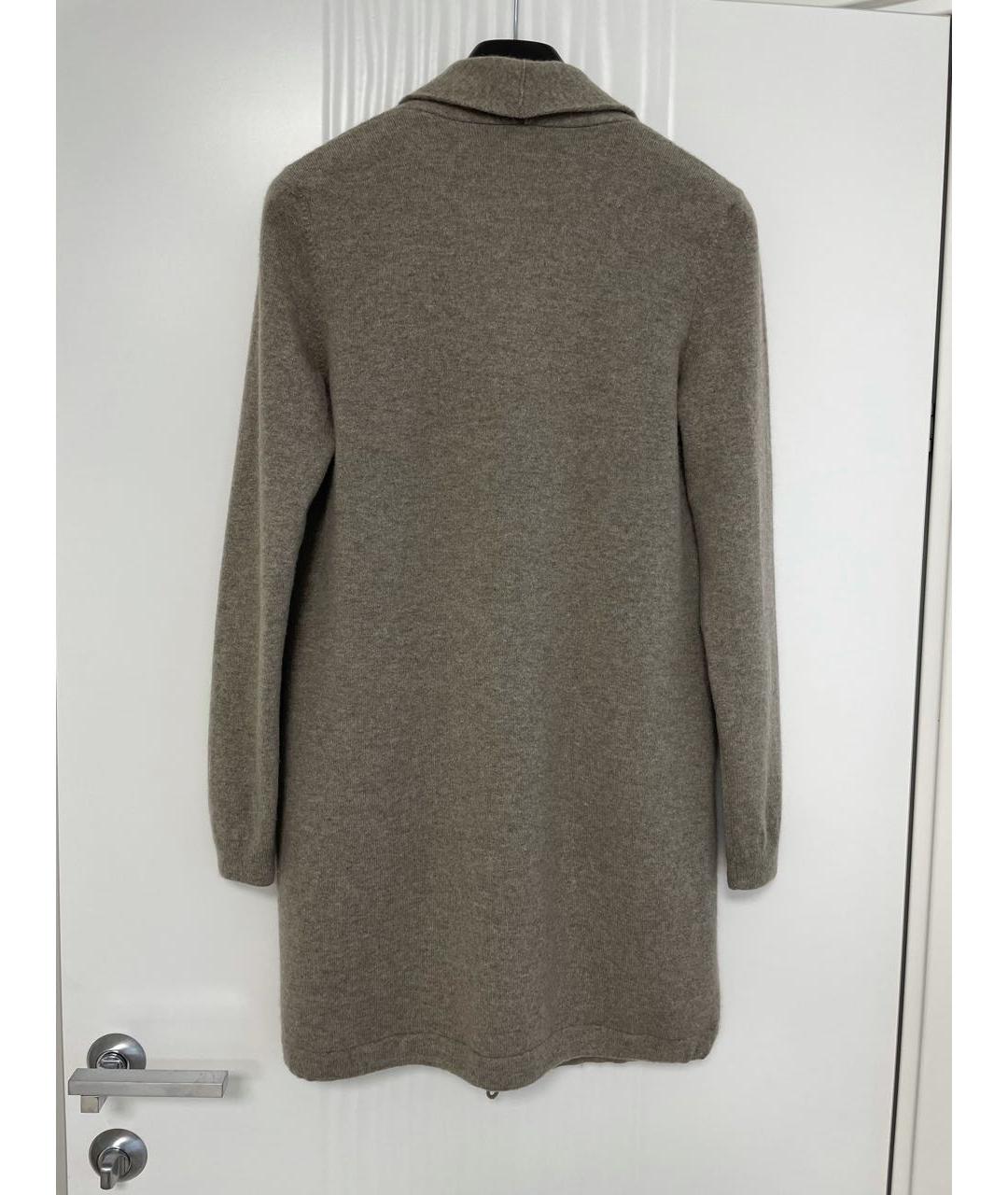 BRUNELLO CUCINELLI Бежевый кашемировый кардиган, фото 2