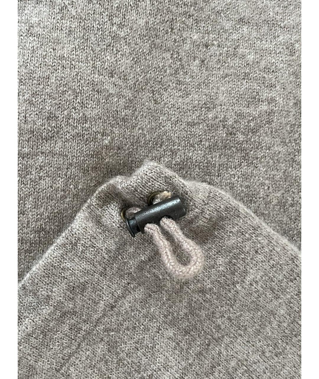 BRUNELLO CUCINELLI Бежевый кашемировый кардиган, фото 5