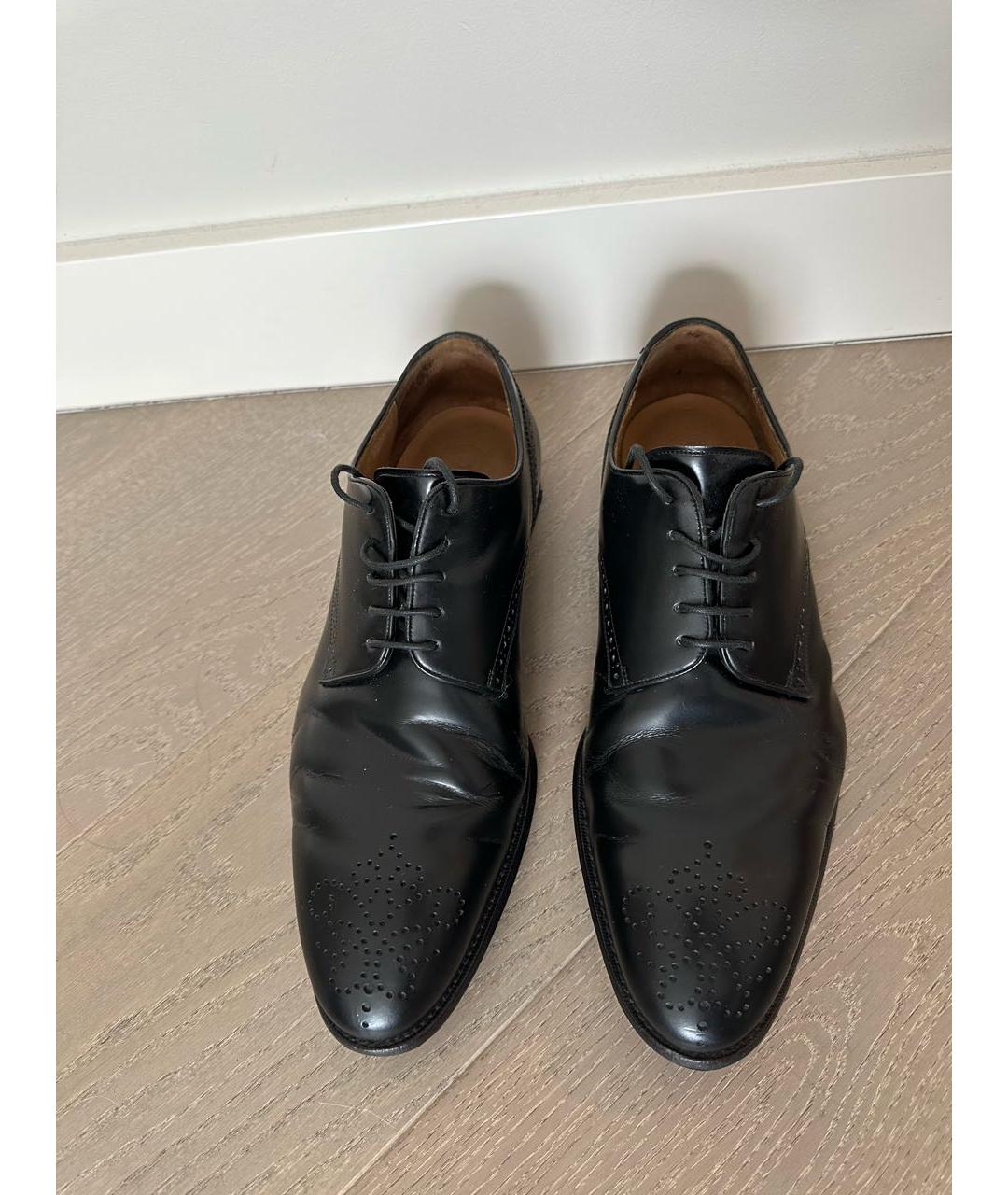 BALLY Черные кожаные туфли, фото 2