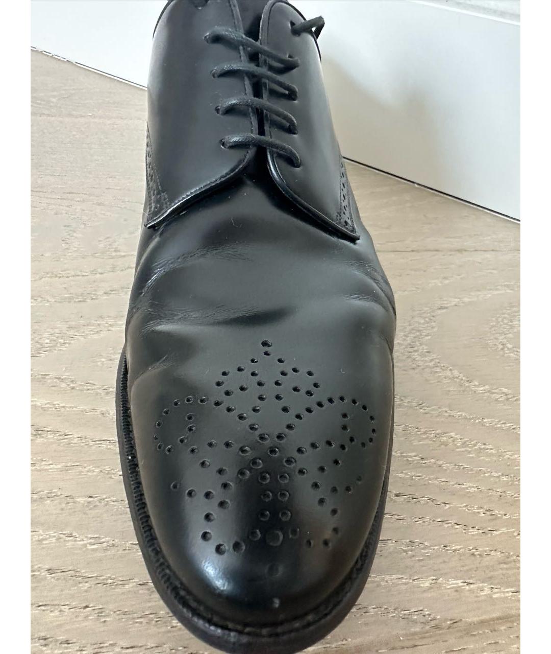 BALLY Черные кожаные туфли, фото 5