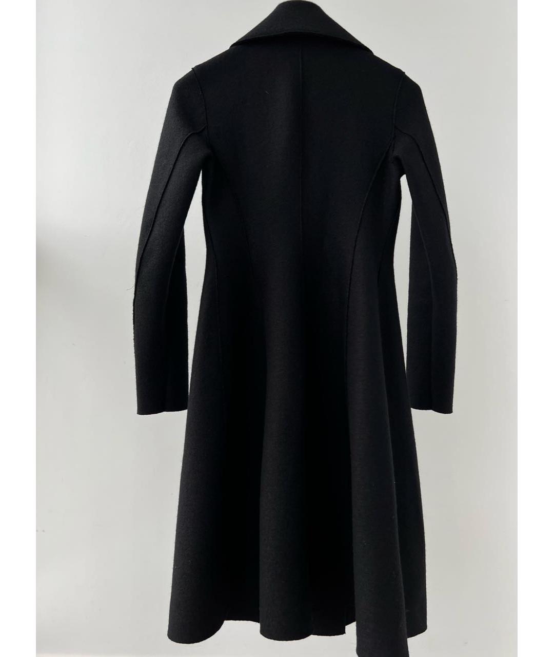 HARRIS WHARF LONDON Черное шерстяное пальто, фото 2