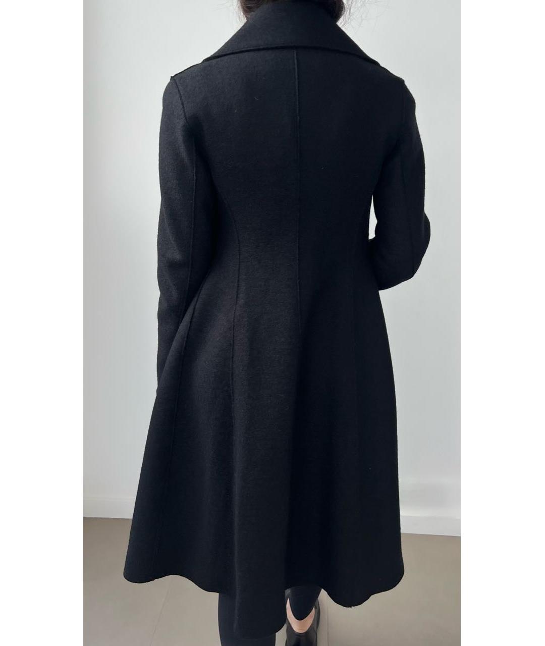 HARRIS WHARF LONDON Черное шерстяное пальто, фото 6