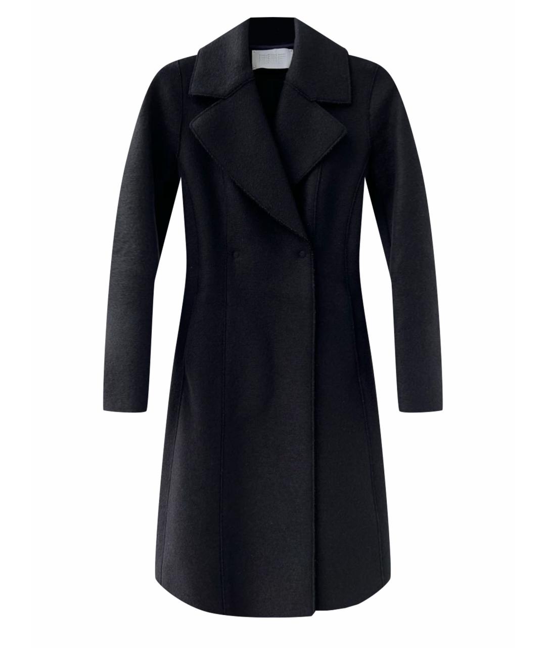 HARRIS WHARF LONDON Черное шерстяное пальто, фото 1