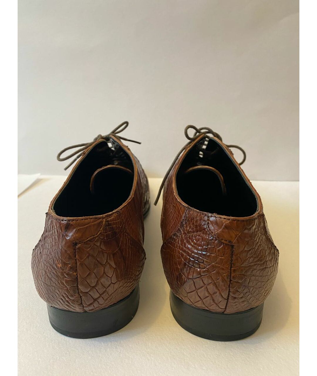 ZILLI Коричневые туфли из экзотической кожи, фото 4