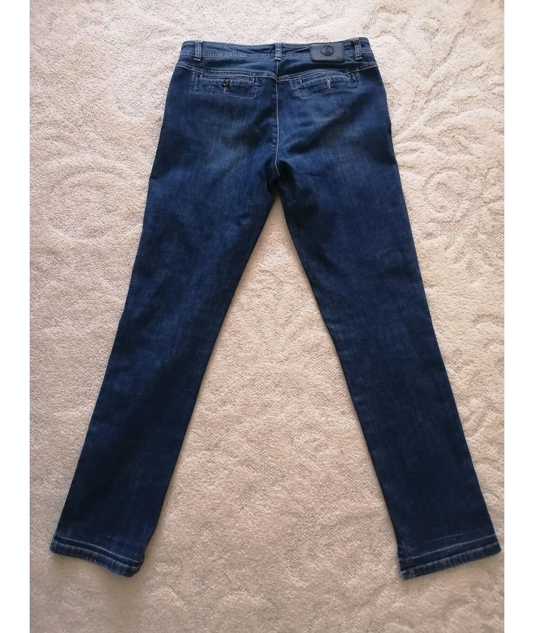 BOGNER Синие хлопко-эластановые прямые джинсы, фото 2