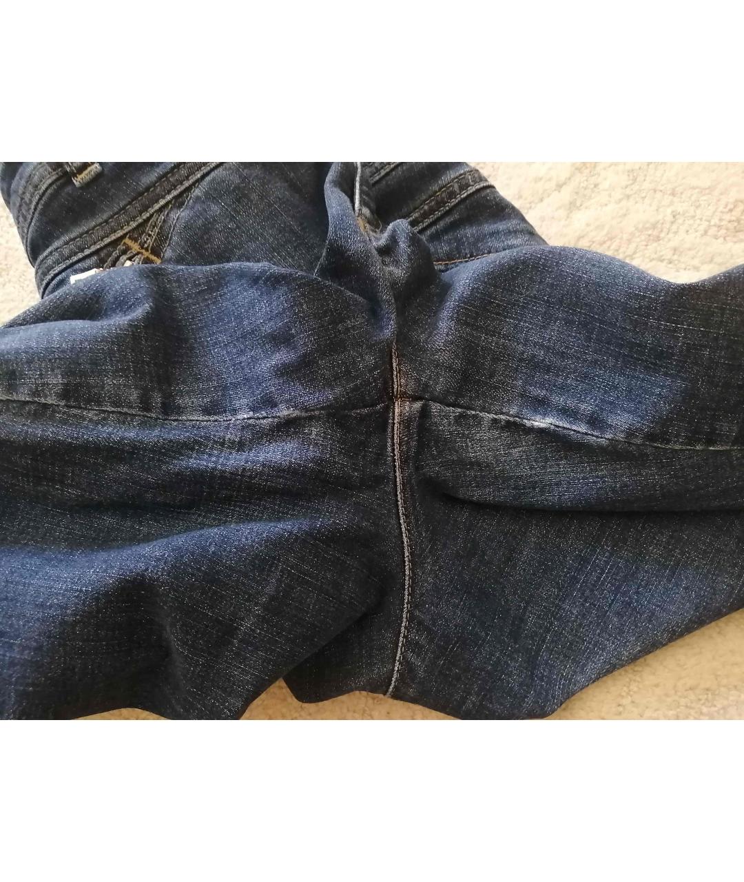 BOGNER Синие хлопко-эластановые прямые джинсы, фото 8
