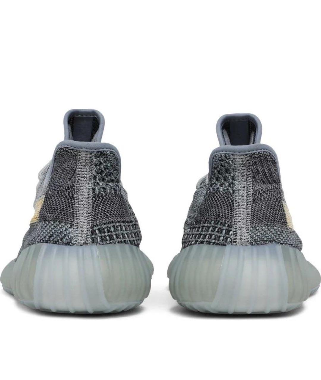 ADIDAS YEEZY Антрацитовые низкие кроссовки / кеды, фото 4