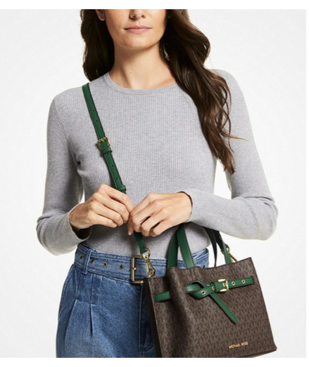 MICHAEL KORS Коричневая сумка через плечо, фото 6