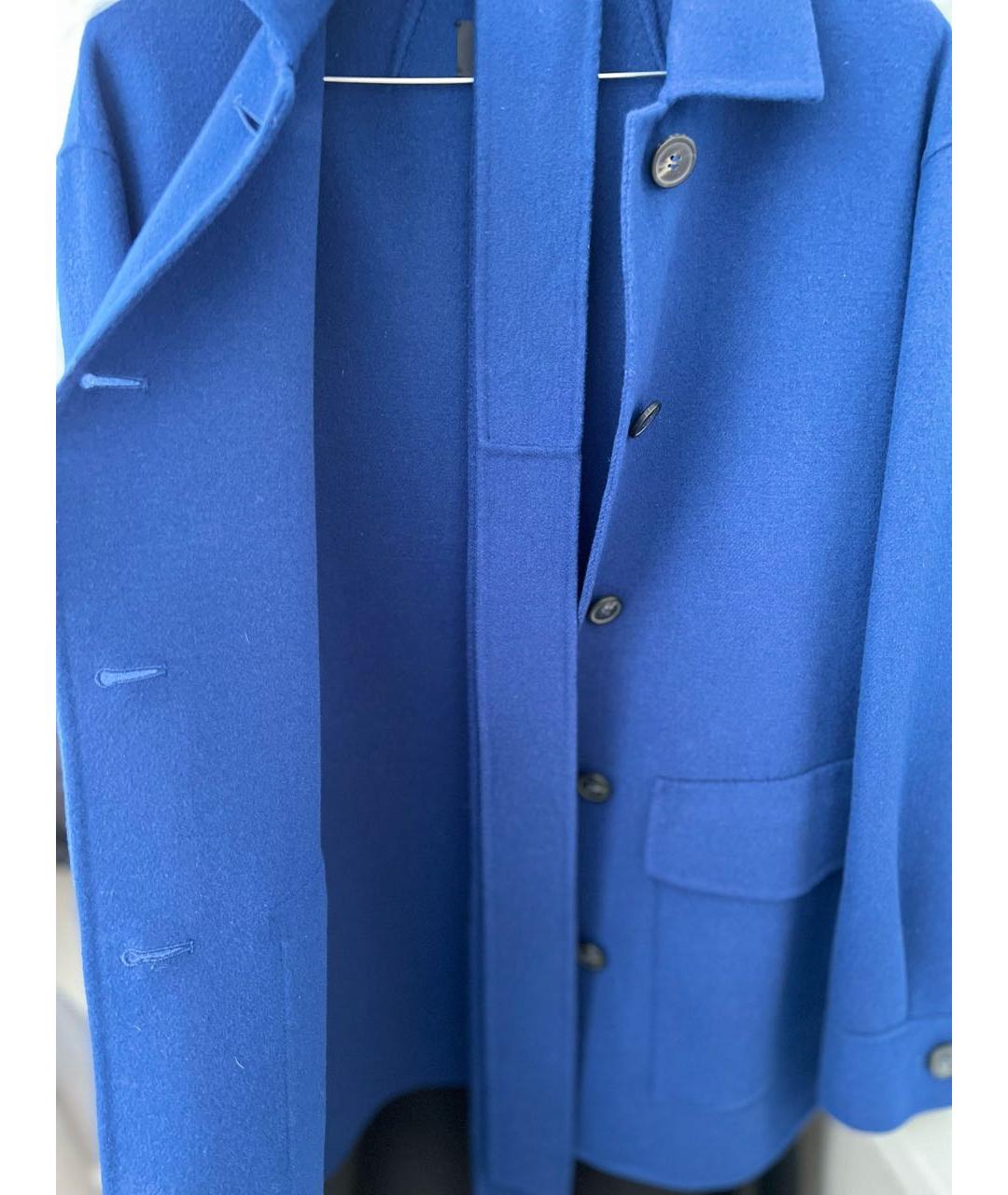 WEEKEND MAX MARA Синее кашемировое пальто, фото 3