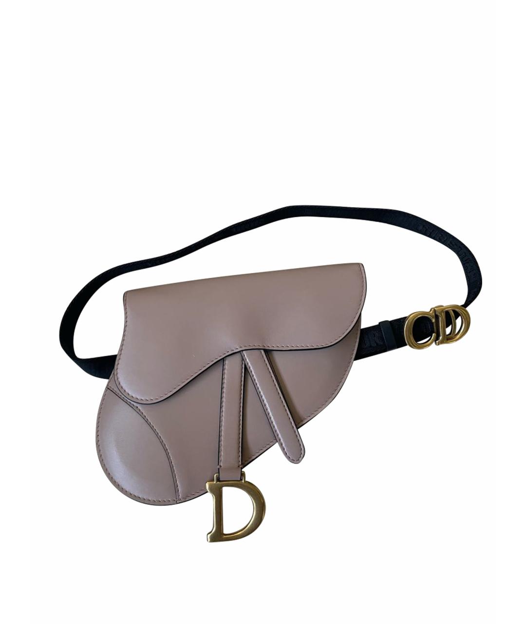 CHRISTIAN DIOR Кожаная поясная сумка, фото 1